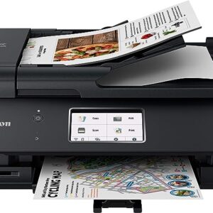 Canon PIXMA TR8620a - All-in-One Printer Home Office|Copier|Scanner|Fax|Auto Document Feeder | Photo, Document | Airprint (R), Android, Black, Works with Alexa